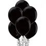 Metallic Hd Shiny Toy Balloons - Black and Gold for Decoration and Party (Pack of 50), 6 image