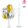 Balloon Stand Kit - Set of Clear Table Desktop Balloon Holder with 7 Balloon Sticks 7 Balloon Cups and 1 Balloon Base for Brthday | Wedding Party Holidays Anniversary Decorations, 3 image