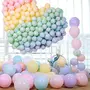 Number 15 Gold Foil Balloon and 50 Nos Pastel Color Latex Balloon Combo, 2 image