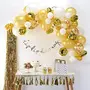 Number 13 Gold Foil Balloon and Latex Balloon, 3 image