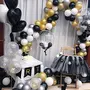 Metallic Hd Shiny Toy Balloons - Black and Gold for Decoration and Party (Pack of 50), 3 image