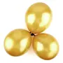 Metallic Shiny Peal Finish Balloons (Gold) - Pack of 25, 2 image