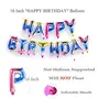 (16 Inch) Happy Brthday Letter Foil Balloon Brthday Party Supplies Happy Brthday Balloons for Party Decoration - Multi Shaded, 6 image