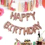 (16 Inch) Happy Brthday Letter Foil Balloon Brthday Party Supplies Happy Brthday Balloons for Party Decoration - Rosegold, 3 image