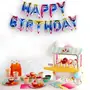 (16 Inch) Happy Brthday Letter Foil Balloon Brthday Party Supplies Happy Brthday Balloons for Party Decoration - Multi Shaded, 4 image