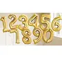 17" Inch Number 6 Foil Balloons KDs Party Supplies Theme Brthday Party Foil Balloons Brthday Balloons - Golden, 4 image