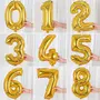 17" Inch Number 5 Foil Balloons KDs Party Supplies Theme Brthday Party Foil Balloons Brthday Balloons - Golden, 5 image