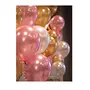 Products HD Metallic Finish Balloons for Brthday / Anniversary Party Decoration ( Golden White Pink ) Pack of 50, 4 image