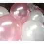 Products HD Metallic Finish Balloons for Brthday / Anniversary Party Decoration ( Pink White ) Pack of 100, 4 image