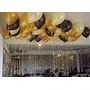 Products HD Metallic Finish Balloons for Brthday / Anniversary Party Decoration ( Golden Black White ) Pack of 150, 4 image