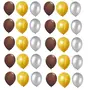 Products HD Metallic Finish Balloons for Brthday / Anniversary Party Decoration ( Golden Silver Brown ) Pack of 30, 2 image