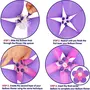 12 Pcs Portable Flower Shape Balloon Clips Holder for Wedding Event Decorations Brthday Party Supplies, 2 image