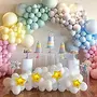 50 Multicolor Pastel Macaroon Macaron Candy Toy Balloons for Brthdays Small Showers Theme Parties and Event Decorations( Pastel Balloons)