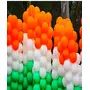 Independence Day Tiranga Balloons Tri Color Orange White and Green Metallic Balloons for Independence and Republic Day Celebration Balloon Decoration (50)