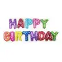 "Happy Brthday" Foil Balloon (Pack of 13 Letters Multi)