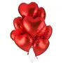 18 inch Air-Filled Foil Balloons for Brthday | Anniversary | Wedding Party Decoration Pack of 5 (5Pcs Redhert)