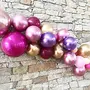 10" Chrome Balloons for Brthdays Anniversaries Weddings Functions and Party Occassions (20 Rose Pink), 3 image