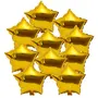 Pack of 10 Golden Star Shape Foil Balloons for Brthday Parties (Golden Star 10), 3 image