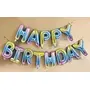 "Happy Brthday" 13 Letters Set Foil Balloon (Rainbow), 6 image