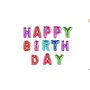 "Happy Brthday" Foil Balloon (Pack of 13 Letters Multi), 2 image