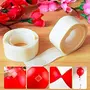 100 Balloon Glue Dot + 6 Pieces Multi Colour Ribbon for Crafts, 5 image