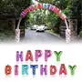 "Happy Brthday" Foil Balloon (Pack of 13 Letters Multi), 4 image