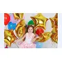 18" inches Golden Star Shape Party Decorative Foil Balloon - Pack of 10 Pcs (71301), 6 image