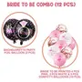 Latex and Confetti Balloons Combo Bridal Party Bachelorette Party Bridal Shower Mehandi Haldi Photo Booth Props Backdrop, 2 image