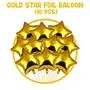 10Pcs Golden Star Foil Balloon 17" Size for Brthday Decoration Items for BoysGirlsHusband Or Wife, 2 image