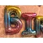 "Happy Brthday" 13 Letters Set Foil Balloon (Rainbow), 5 image