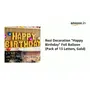 "Happy Brthday" Foil Balloon (Pack of 13 Letters Gold), 2 image
