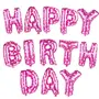 Happy Brthday Foil Balloon Pink (PB-005 Pack of 13 Letters), 2 image