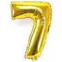16" inch Number Shape foil Balloon (Golden 7 No.Shape) for Special Occasions Decoration
