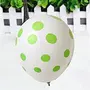 Stock Metallic Premium Party & Celebration White Polka Dot Balloon- Pack of 75