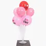Balloon Stand Set of Clear Table Desktop Balloon Holder with 7 Balloon Sticks 7 Balloon Cups and 1 Balloon Base for Brthday | Wedding Party Holidays Anniversary Decorations, 4 image