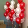 Party Balloons Metallic HD for Brthday / Anniversary / Small Shower - (Red and White) Pack of 100 (HD100-RW), 3 image
