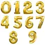 16" inch Number Shape foil Balloon (Golden 7 No.Shape) for Special Occasions Decoration, 2 image