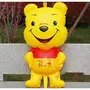 4 Pcs Pooh Cartoon Character Foil and 50 Pcs Yellow Latex Balloons, 2 image