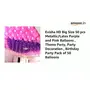HD Big Size 50 pcs Metallic/Latex Purple and Pink Balloons Theme Party Party Decoration Brthday Party Pack of 50 Balloons, 2 image