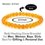 Reiki Crystal Products Natural Citrine Bracelet Crystal Stone 6 mm Round Bead Bracelet for Reiki Healing and Crystal Healing Stones, 2 image
