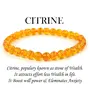 Reiki Crystal Products Natural Citrine Bracelet Crystal Stone 6 mm Round Bead Bracelet for Reiki Healing and Crystal Healing Stones, 5 image