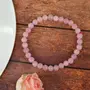 Reiki Crystal Products Natural Rose Quartz Bracelet Crystal Stone 6 mm Round Bead Bracelet for Reiki Healing and Crystal Healing Stones, 5 image