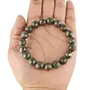 Reiki Crystal Products Natural Pyrite Bracelet Crystal Stone 10mm Faceted Bracelet for Reiki Healing and Crystal Healing Stones, 3 image