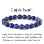Reiki Crystal Products Natural AAA Lapis Lazuli Bracelet Crystal Stone 10mm Faceted Bracelet for Reiki Healing and Crystal Healing Stones, 4 image