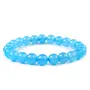 Reiki Crystal Products Natural Blue Onyx Bracelet Crystal Stone 8mm Round Bead Bracelet for Reiki Healing and Crystal Healing Stones, 4 image