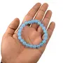 Reiki Crystal Products Natural Blue Onyx Bracelet Crystal Stone 8mm Round Bead Bracelet for Reiki Healing and Crystal Healing Stones, 3 image