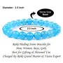 Reiki Crystal Products Natural Blue Onyx Bracelet Crystal Stone 8mm Round Bead Bracelet for Reiki Healing and Crystal Healing Stones, 2 image