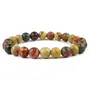 Reiki Crystal Products Natural Multi Picasso Jasper Bracelet Crystal Stone 8mm Round Bead Bracelet for Reiki Healing and Crystal Healing Stones, 4 image