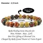 Reiki Crystal Products Natural Multi Picasso Jasper Bracelet Crystal Stone 8mm Round Bead Bracelet for Reiki Healing and Crystal Healing Stones, 2 image