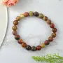Reiki Crystal Products Natural Multi Picasso Jasper Bracelet Crystal Stone 8mm Round Bead Bracelet for Reiki Healing and Crystal Healing Stones, 5 image